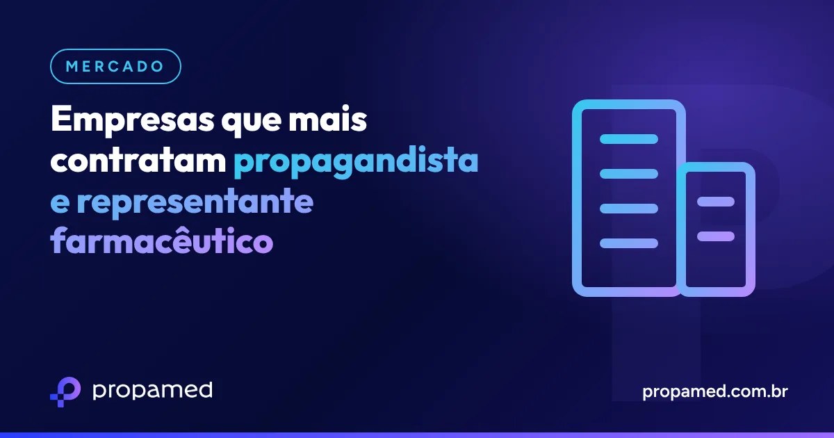 Empresas que mais contratam propagandista e representante farmacêutico no Brasil