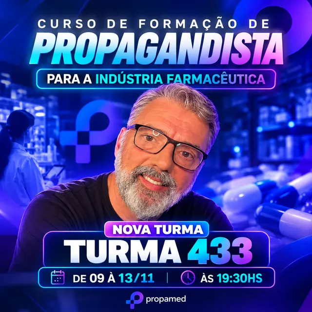 Curso de Formação de Propagandista, Turma 433, de 09 a 13 de novembro às 19h30