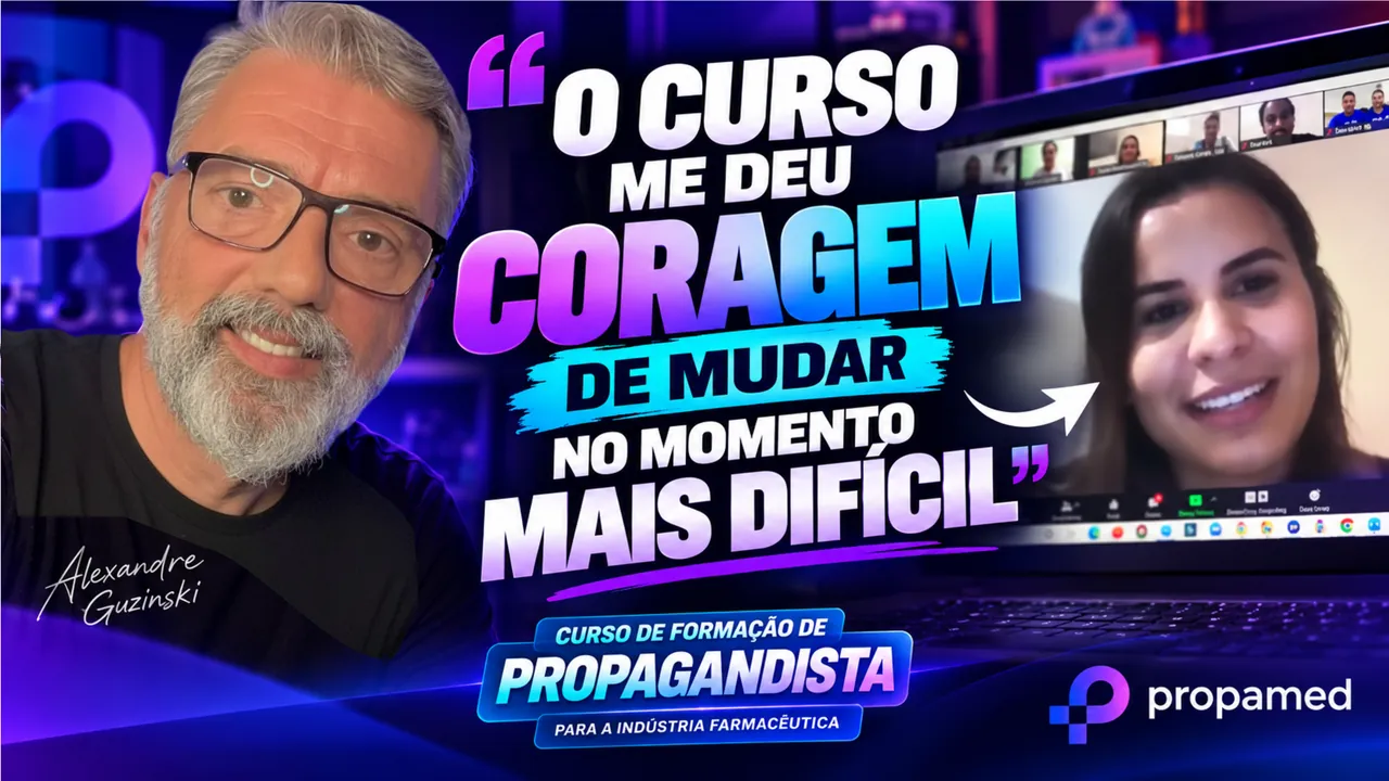 O curso me deu coragem de mudar no momento mais difícil